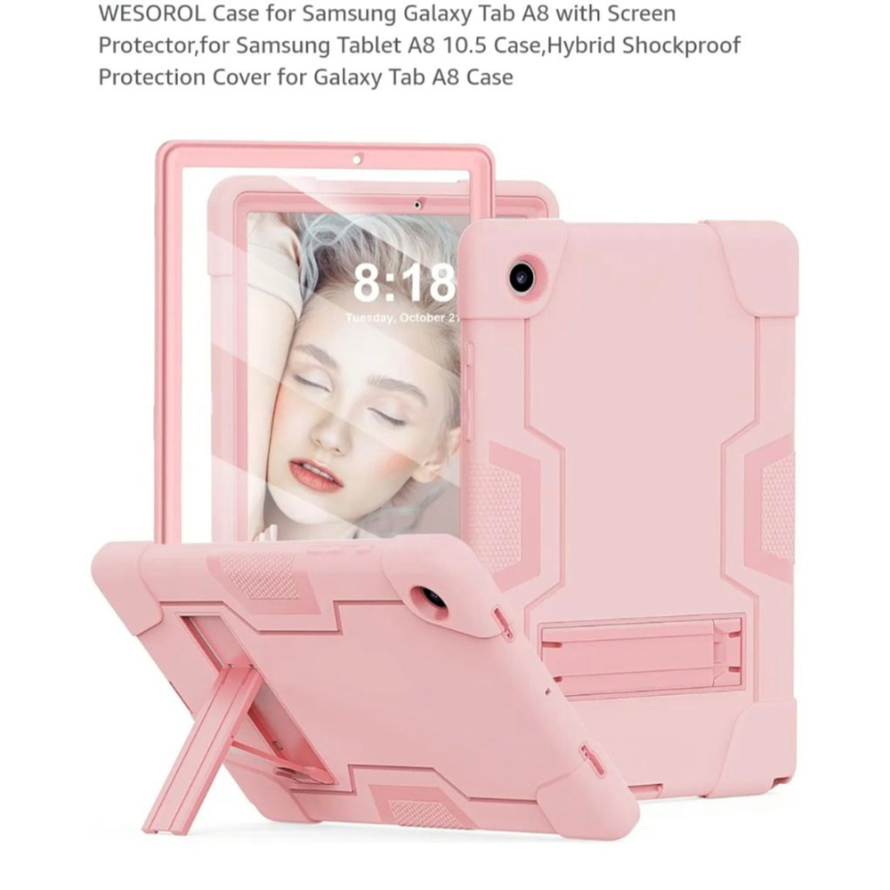 WESOROL Tablet Case, Pink,‎ 10.5 inch for Galaxy Tab A8